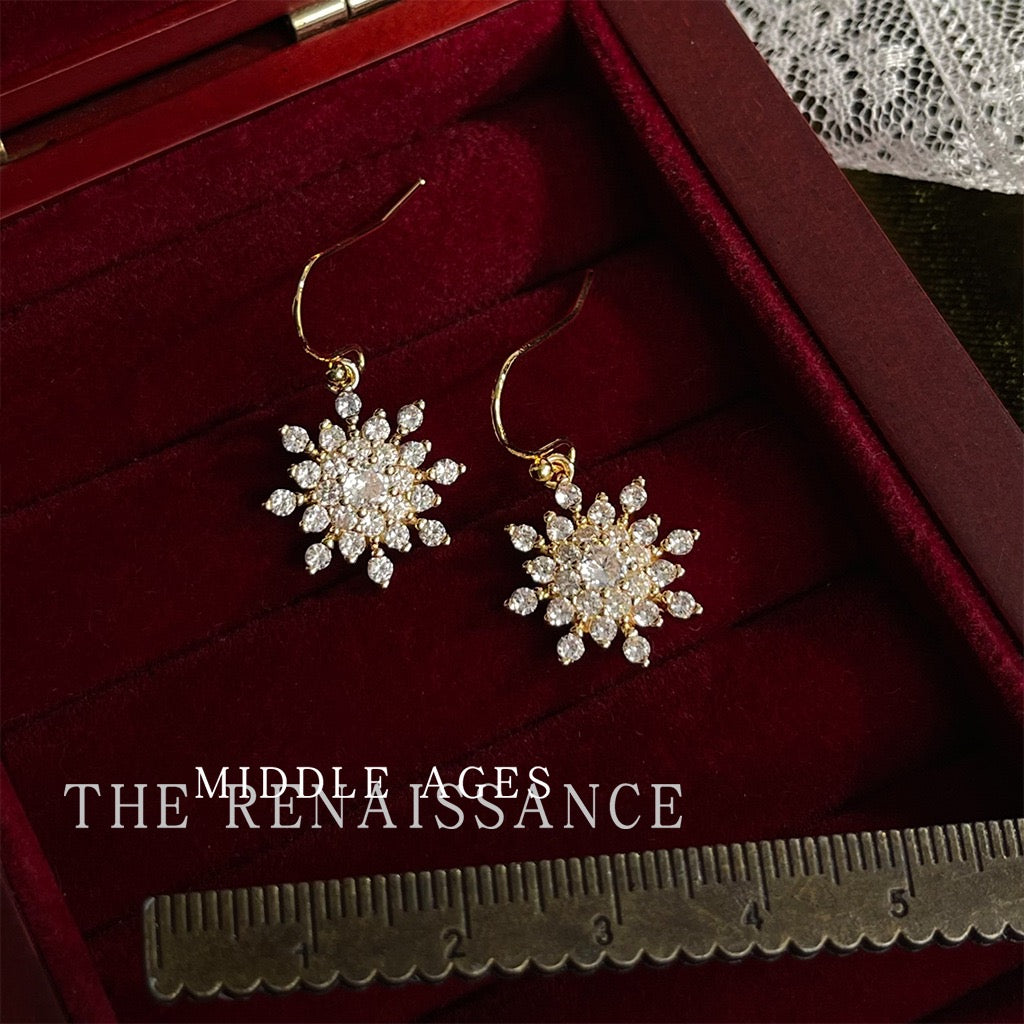 Christmas Edition Vintage Bowknot & Jingle Bell Drop Earrings | Festive Holiday Zircon Statement Jewelry