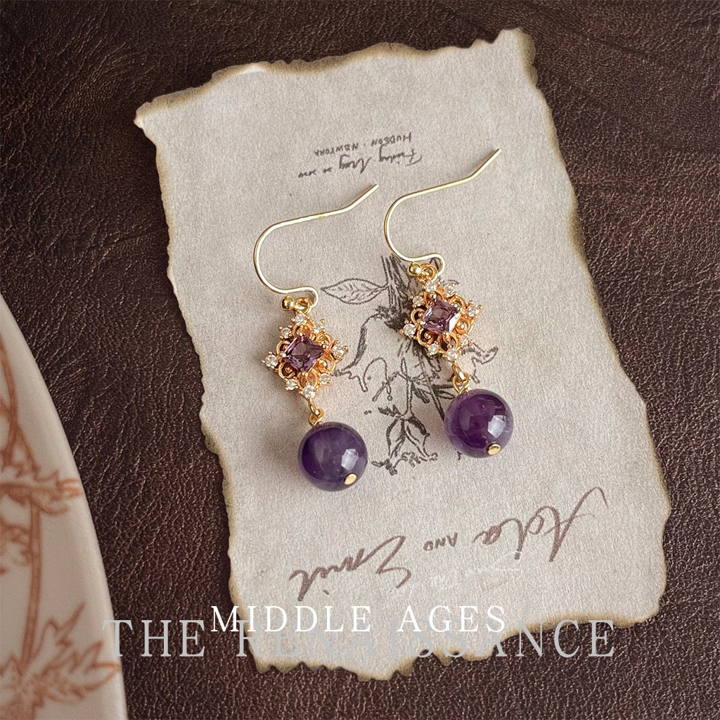 Vintage Czech Glass Floral Earring Collection | French Romantic Botanical Lampwork Studs & Drops
