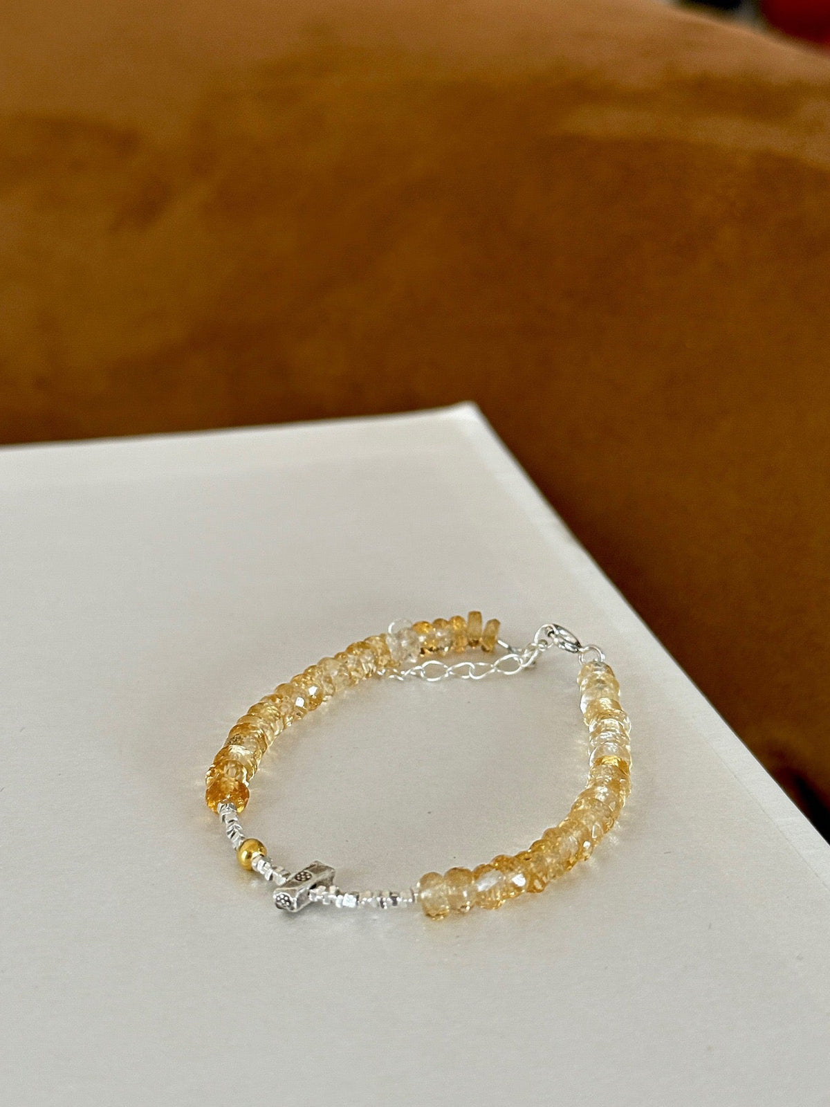 Golden Flow gradient citrine bracelet