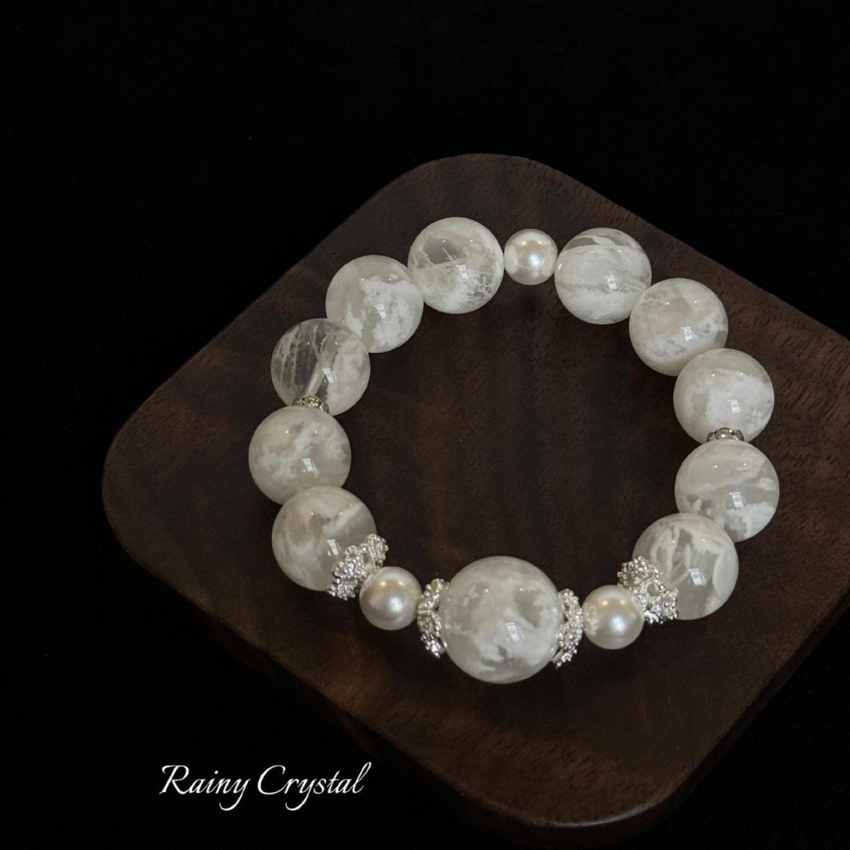 ✨ Snowflake Phantom Crystal Bracelet | Wealth & Wisdom