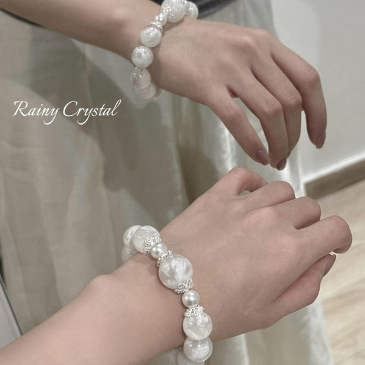 ✨ Snowflake Phantom Crystal Bracelet | Wealth & Wisdom