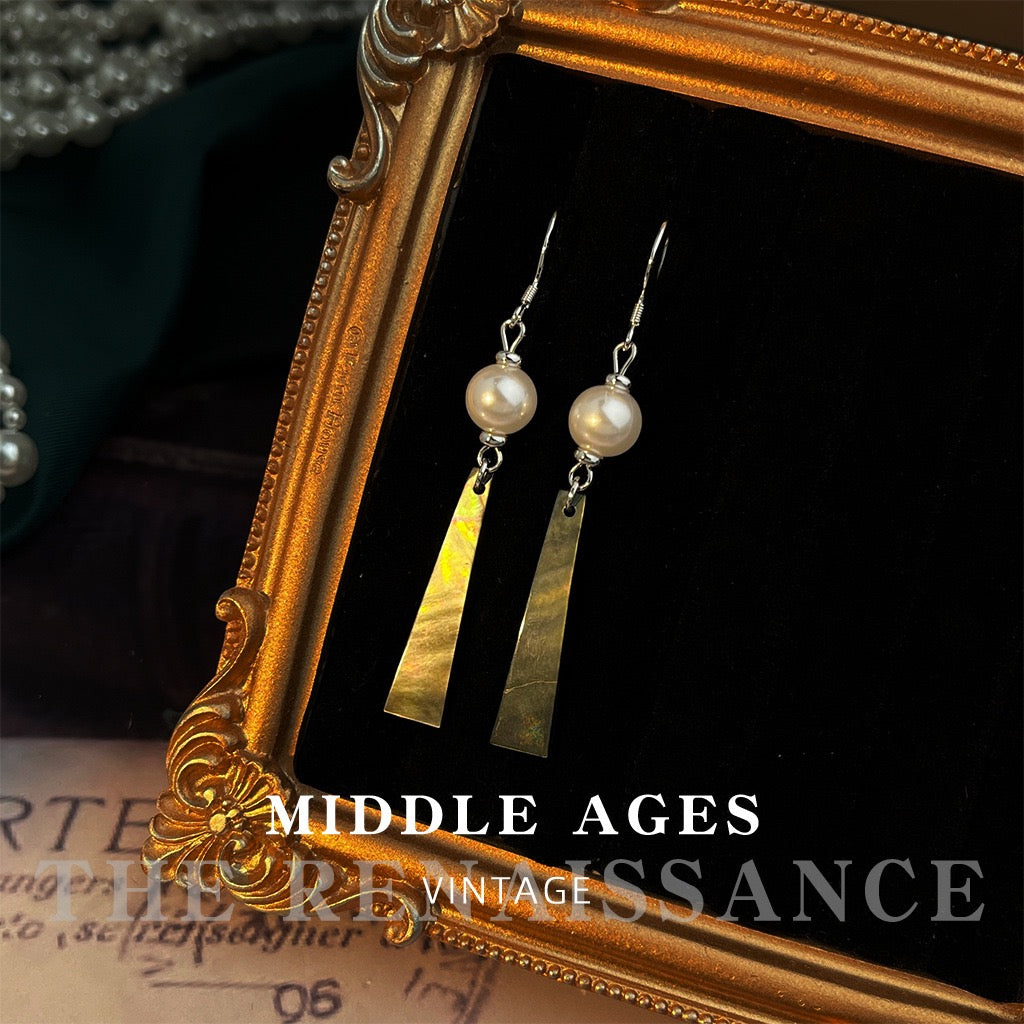 "Aurora Paua" Vintage Abalone Shell Earring Collection | French Retro Iridescent Mother of Pearl Studs & Drops