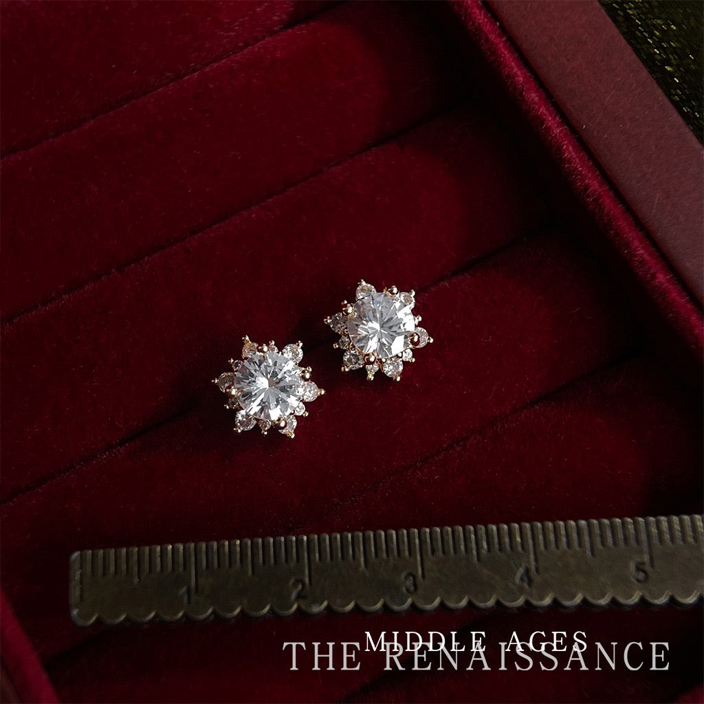 Christmas Edition Vintage Bowknot & Jingle Bell Drop Earrings | Festive Holiday Zircon Statement Jewelry