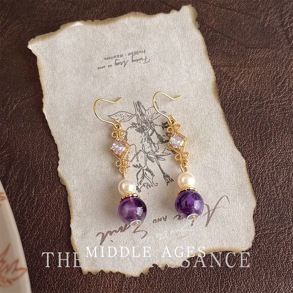Vintage Czech Glass Floral Earring Collection | French Romantic Botanical Lampwork Studs & Drops