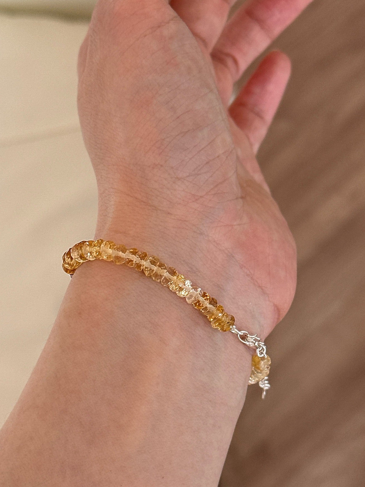 Golden Flow gradient citrine bracelet